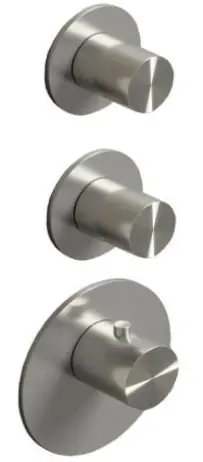 Biztonságos vásárlás SB 316 ESZTÉTIKA Ronde Inbouw thermostaatkraan met 4 uitgangen / 2x stop-omstelkraan volledig rozsdamentes acél 1208954956