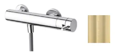 Expressz szállítás Waterevolution Flow douchethermostaat met douchegarnituur PVD licht goud T140TWGE Waterevolution Flow zuhanytermosztát zuhanykészlettel PVD világos arany T140TWGE