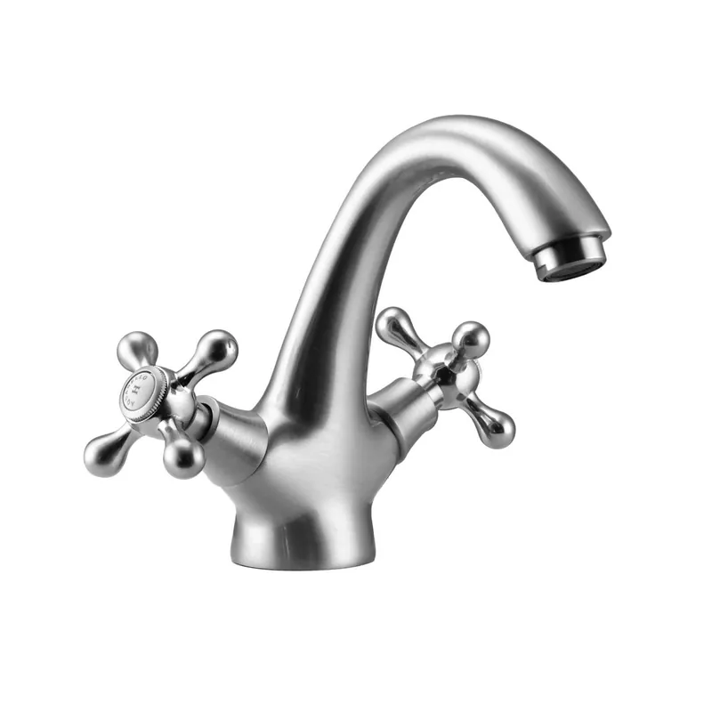 Vásárlói kedvenc Aquanello Heritage Ascot Klasszikus nosztalgikus mosdócsaptelep rozsdamentes acél NB-4101-HA