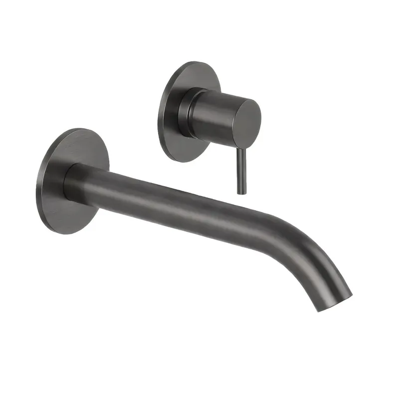 SB Round beépített mosdócsaptelep gun metal PVD 162mm Expressz szállítás