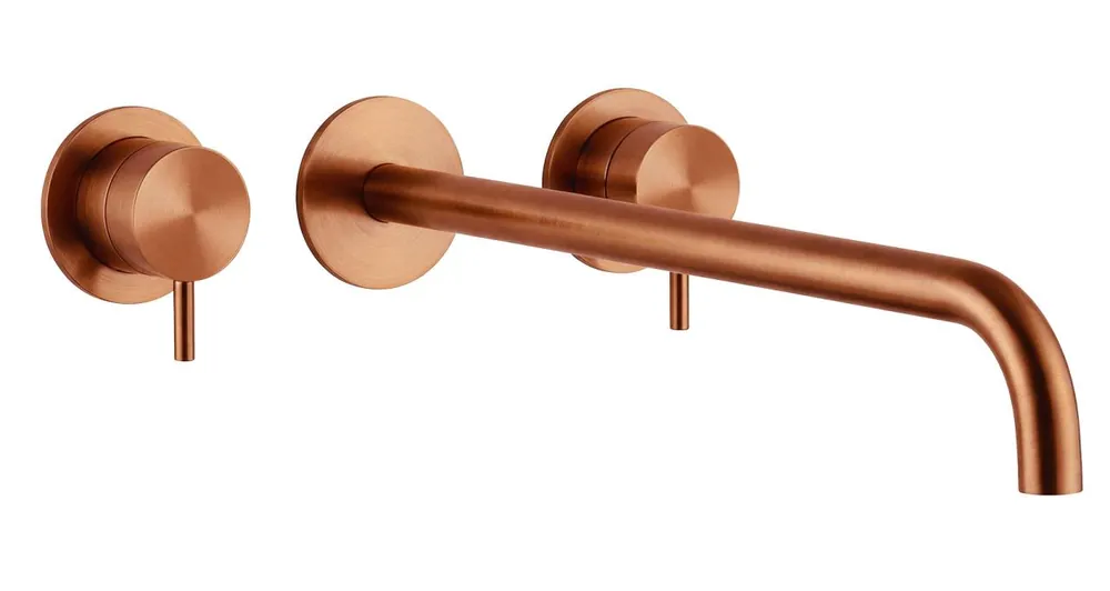 Kihagyhatatlan ajánlat Waterevolution Flow 3 lyukas beépíthető mosdócsaptelep PVD réz, 25 cm-es kifolyóval T1163FCPE-25