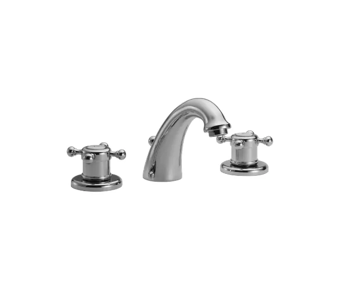 Huber Victorian 3 lyukú termosztatikus mosdó csaptelep króm VTT71010 Prémium