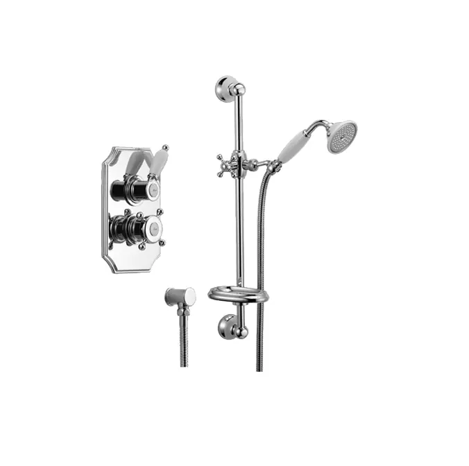 Prémium Huber Victorian Beépített Termosztátos Zuhanyszett csúszórúddal Króm 910.VT01H.CR
