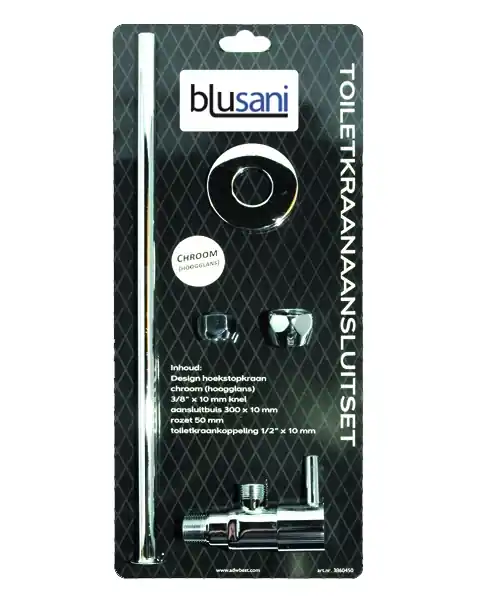 Árengedmény Blusani WC-kránoansluitset chroom BT01101