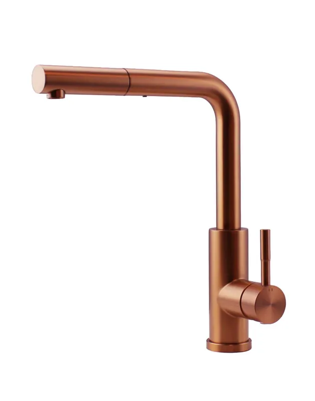 Pure.Sink Elite Steel Spark-S konyhai csaptelep PVD réz kihúzható kifolyóval PS8041-62 Kedvezményes ár