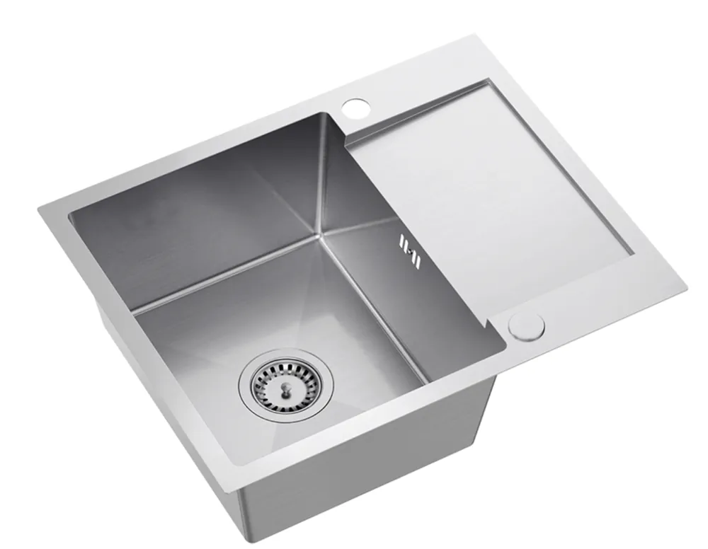 Quadri Dixton 80 RVS mosogató 600x480 mm csepegtetővel, megfordítható 1208967196 Szuper ajánlat
