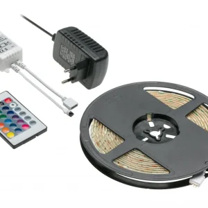 Korlátozott ajánlat Decoreer RGB LEDStrip Kit 5m 150LED IR Controller 1208963293