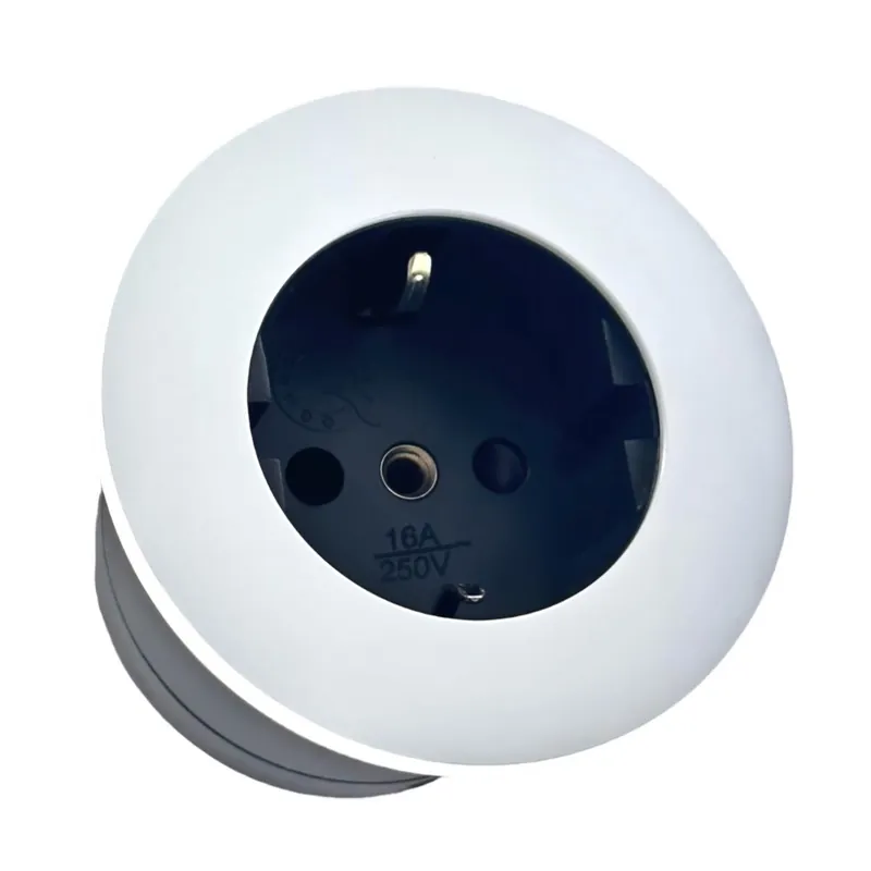 Prémium Indux Round Beépíthető aljzat 1 csatlakozóval, földelővel, fehér 1208972314