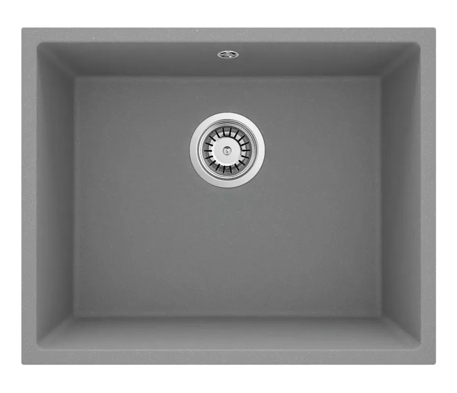 GraniteMy Universal Granit Szürke Mosogató 50x40 cm Felépítés, Alépítés és Lapba építés RVS Dugóval 1208970745 Vásárlói kedvenc