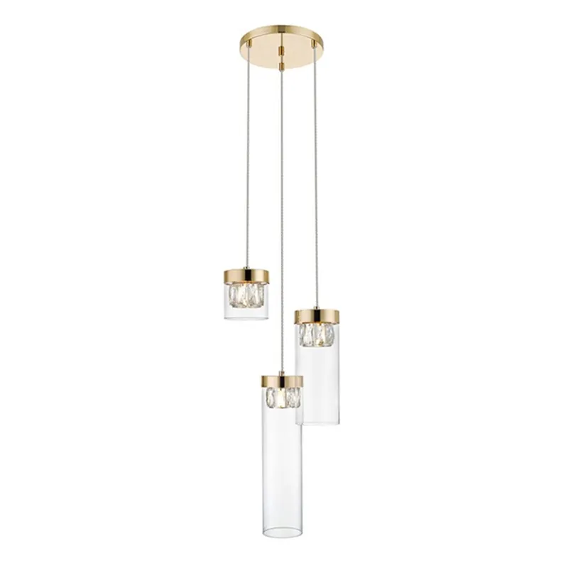Legkelendőbb ZU-P0389-03D-F7AC Gem, több ágú függesztett modern lámpa