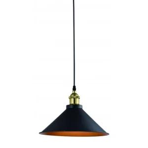 Kiárusítás Decor Mani fekete-arany fém függőlámpa, átmérője 30 cm 4076