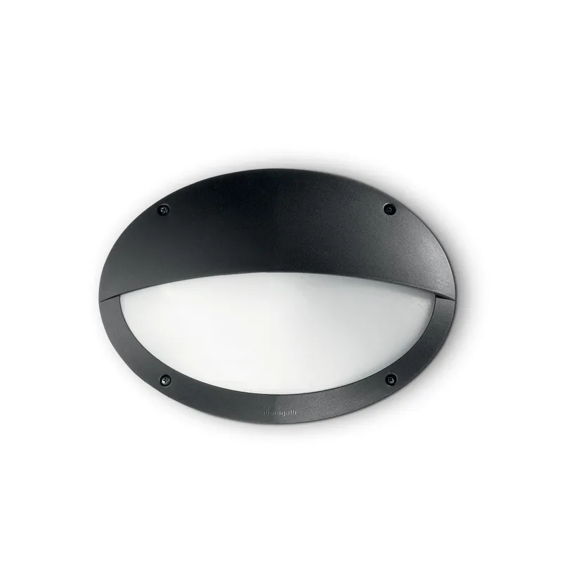 Árcsökkenés 096728 Polar-2 AP1 Oval Nero, kültéri fali lámpa