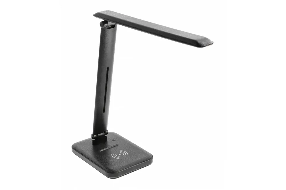 Outlet Decor IZUKA LED íróasztali lámpa 6W 400lm AC220-240V 50/60Hz CCT indukciós töltő fekete. 1208962497