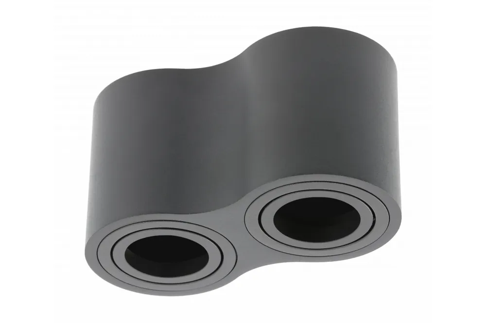 Rendeld meg most Dekorációs mennyezeti lámpatest AVEIRO DUO alumínium 160x80x85mm IP20 max 20W*2 kerek fekete. 1208963826
