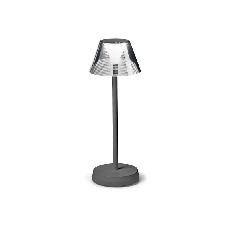 Legkelendőbb 286730 Lolita tl grey, kültéri akkumulátoros LED asztali lámpa