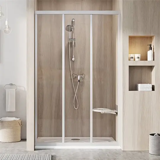 Vedd meg most Ravak ASDP3-110-198 zuhanyajtó szatén+Transparent üveg