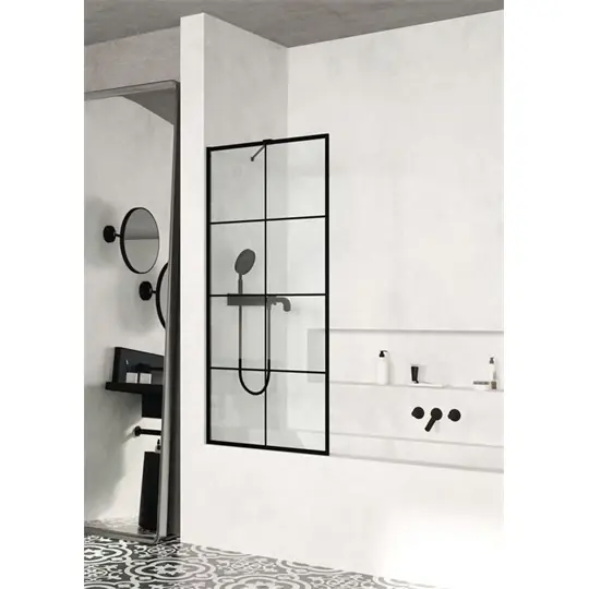 Expressz szállítás Radaway Modo New PNJ Black 80 Factory kádparaván, 80x150 cm