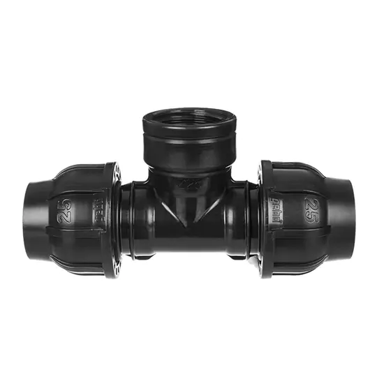 Rendeld meg most KPE tokos T-idom belsőmenetes, 50x6/4"×50mm, Gebo PTI