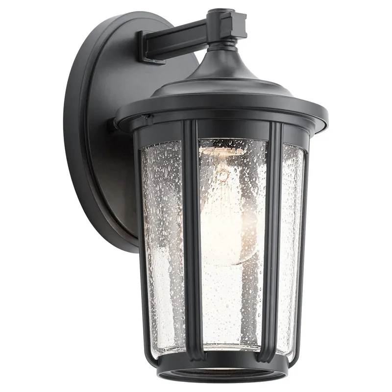 Biztonságos fizetés Fali lámpa FAIRFIELD QN-FAIRFIELD-M-BK 1x60W/E27 IP44 a Quintiesse-tól