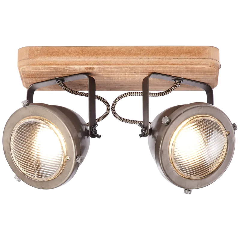 Spotlámpa CARMEN WOOD 72029/84 2x5W/GU10 IP20 a Brilliant-tól Exkluzív ajánlat