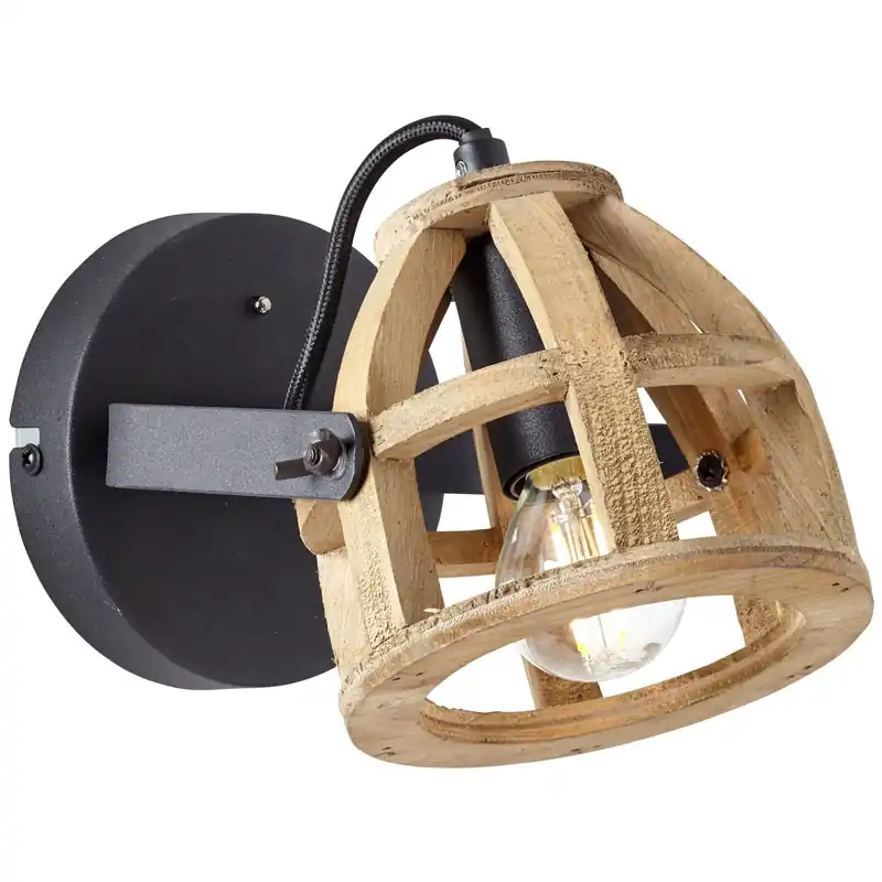 Fali lámpa MATRIX WOOD 86610/76 1x28W/E14 IP20 a Brilliant-tól Azonnal elérhető