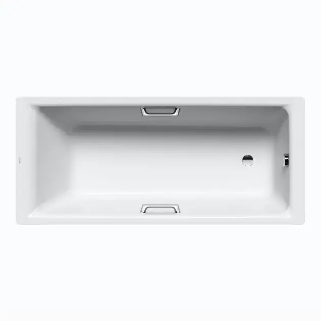 Kihagyhatatlan ajánlat Kaldewei Ambiente - Téglalap alakú kád Puro Star 693, 1700x800 mm, fogantyúnyílásokkal, fehér színben 259500010001