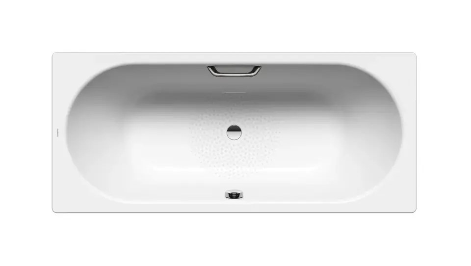 Kaldewei Ambiente - Classic Duo 109 téglalap alakú kád, 1800x750 mm, fogantyúnyílásokkal, csúszásgátló, fehér színű 290910220001 Prémium