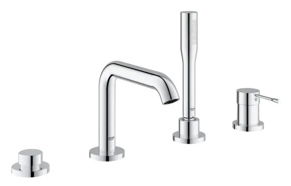 Grohe Essence - Kád peremkeverő, 4 lyukú beépítés, króm 19578001 Biztonságos fizetés
