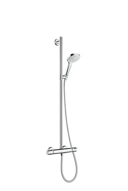 Hansgrohe Croma Select E - Zuhanyszett SemiPipe Multi termosztáttal, fehér/króm 27248400 Azonnal elérhető