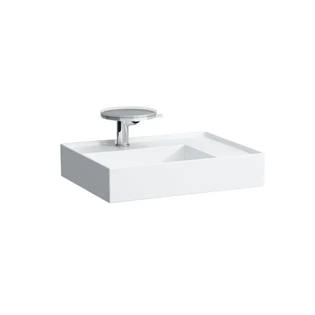 Laufen Kartell - Mosdókagyló 600x460 mm, 1 csapfurattal, SaphirKeramik, fehér H8103340001111 Kedvezményes ár
