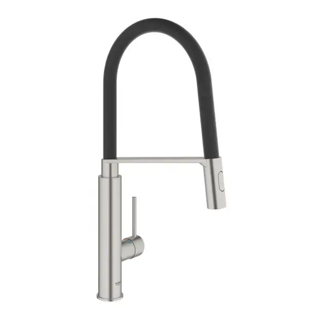 Grohe Concetto - Mosogató keverő flexibilis karral és kapcsolóval, supersteel 31491DC0 Alacsony ár
