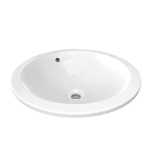 Ideal Standard Connect - Süllyesztett mosdókagyló, átmérő 480 mm, keverőnyílás nélkül, fehér színben E505401 Biztonságos fizetés