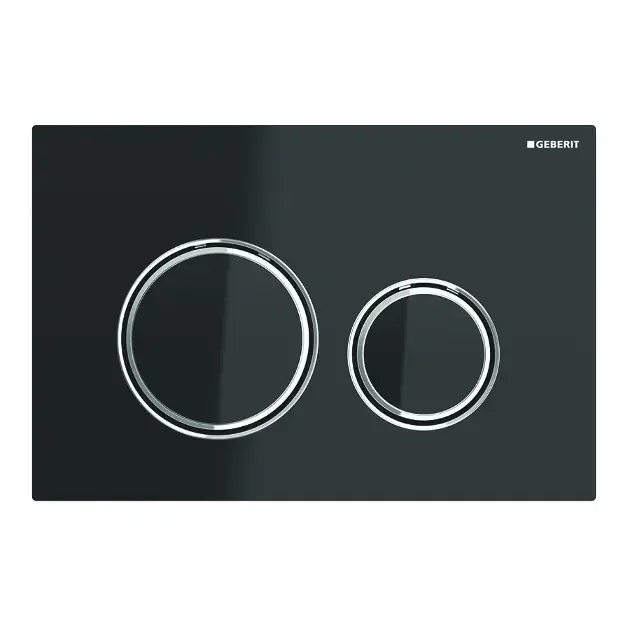 Geberit Sigma21 - Süllyesztett vezérlőgomb, króm/fekete üveg 115.884.SJ.1 Olcsóbb