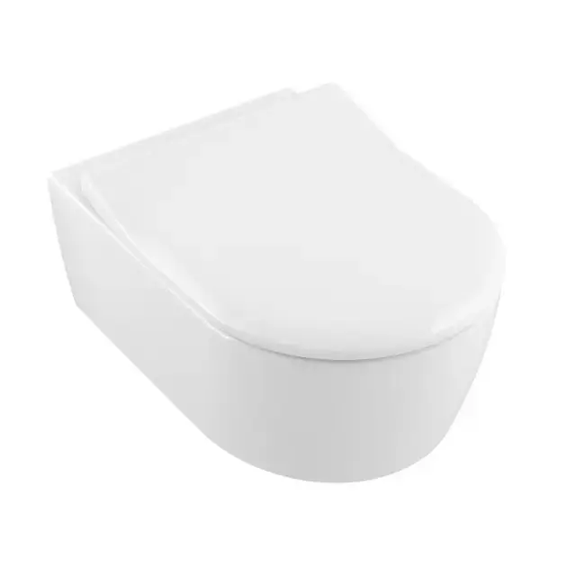 Villeroy & Boch Avento - Falra szerelhető WC ülőkével SoftClosing, DirectFlush, CeramicPlus, alpesi fehér 5656RSR1 Ajánlat