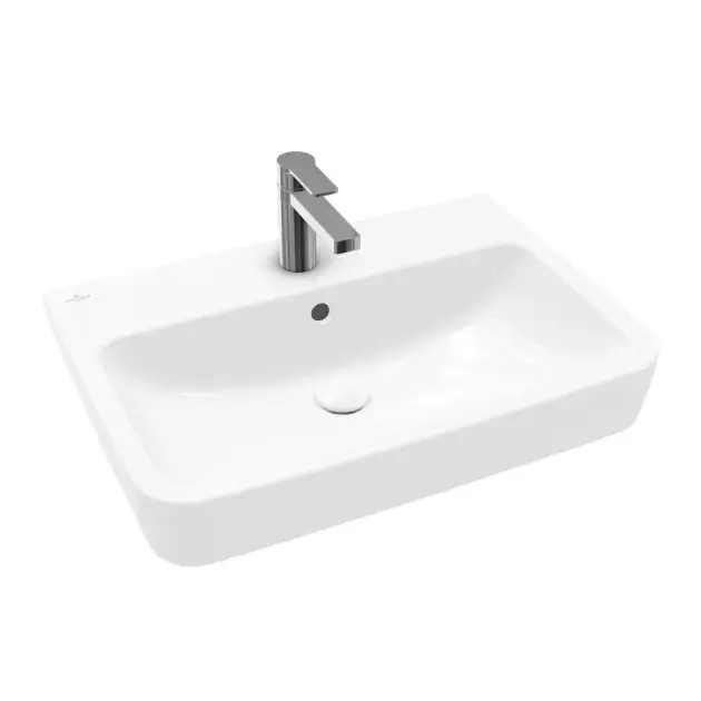 Bestseller Villeroy & Boch O.novo - Mosdókagyló pultra, 650x460 mm, túlfolyóval, keverőnyílással, CeramicPlus, alpesi fehér 4A41KGR1