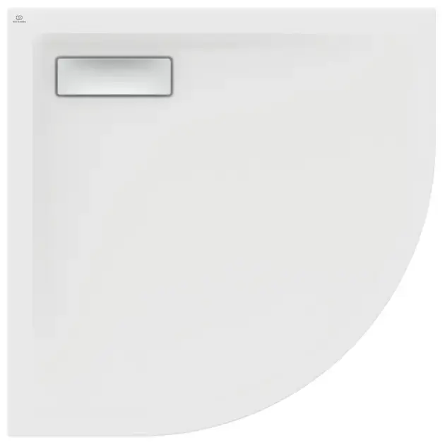 Ideal Standard Ultra Flat New - Zuhanyzótálca, negyed kör 800x800 mm, matt fehér T4491V1 Prémium