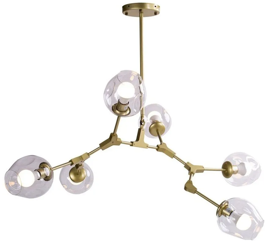 Plafonlámpa MODERN ORCHID ST-1232-6 GOLD transparent 6x60W/E27 IP20 a Step Into Design-tól Kiárusítás