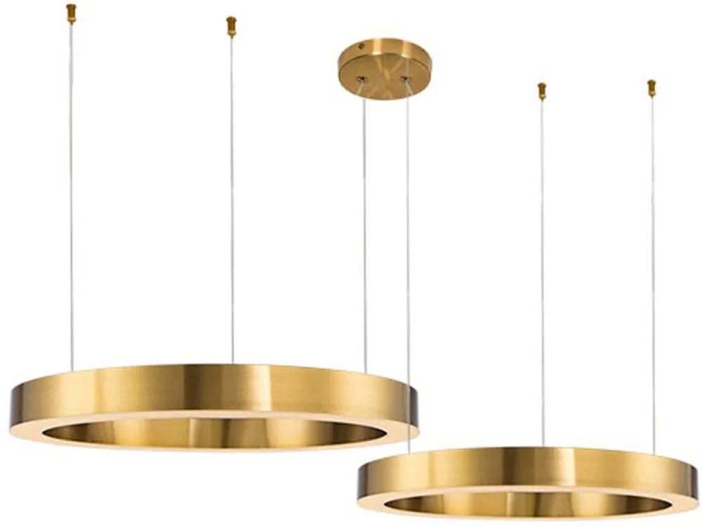 Függőlámpa CIRCLE 2in1 ST-8848-60+80 brass 3000K 2x72W/LED 6840lm IP20 a Step Into Design-tól Expressz szállítás