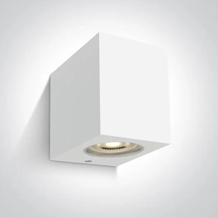Fali lámpa Outdoor Cube 67142H/W 1x6W/GU10 IP65 a One Light-tól Gyors kiszállítás
