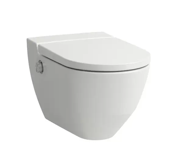 Outlet Laufen Cleanet Navia - Elektronikus bidé kerámiával, perem nélküli, SoftClose, matt fehér H8206017570001