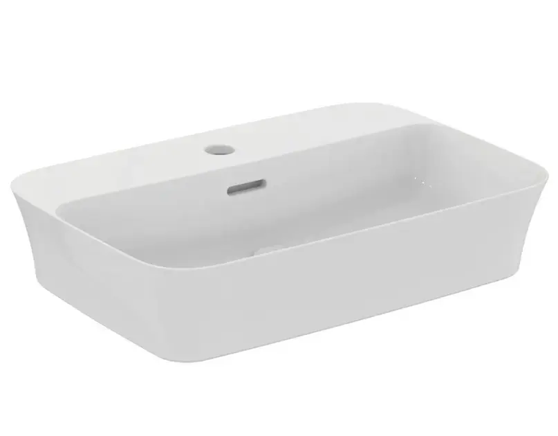 Akció Ideal Standard Ipalyss - Mosdókagyló pultra, 550x380 mm, túlfolyóval, 1 csapfurattal, fehér színű E207701