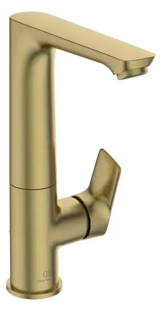 Biztonságos fizetés Ideal Standard Connect Air - Karcsú mosdókagyló-keverő forgó kifolyóval és kifolyóval, Brushed Gold A7020A2