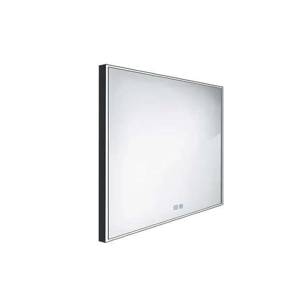 Nézd meg most Nimco - Tükör LED fénnyel, 70x70 cm, érintésérzékelővel, fekete színű ZPC 13077VX-90