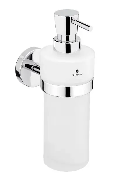 Outlet Nimco Unix - Szappanadagoló tartóval, matt üveg/króm UN 13031W-T-26