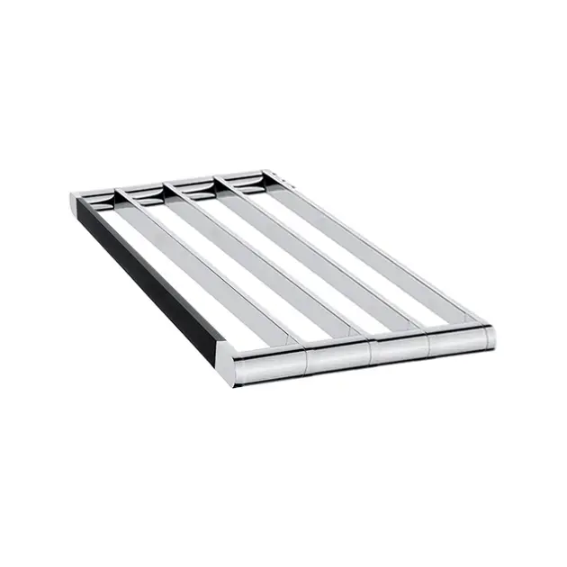 Nimco Nava - Törölközőtartó, hossza 580 mm, matt fekete/króm NA 28062A Prémium
