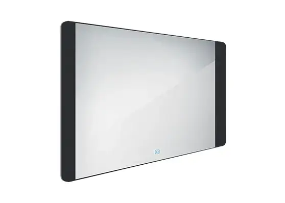 Nimco - LED-es tükör, 1000x600 mm, érintésérzékelővel, alumínium/fekete ZPC 42004V-90 Gyors kiszállítás
