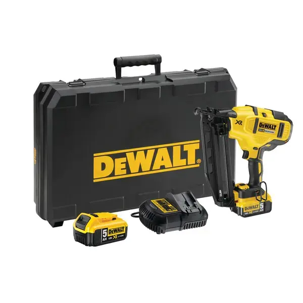 DeWALT - 18V AKU szegezőgép 32-63 mm, 2x akkumulátor 5.0 Ah XR, töltővel DCN660P2 Biztonságos fizetés