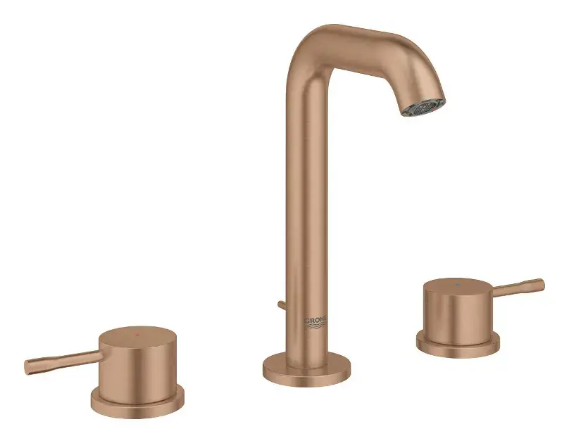Grohe Essence - Mosócsaptelep kimenettel, 3 lyukú beépítéssel, csiszolt Warm Sunset 20296DL1 Korlátozott ajánlat