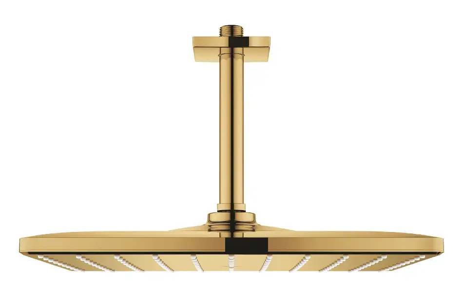 Grohe Rainshower Mono Cube - Fejzuhany szett mennyezeti 142 mm, 1 fúvóka, Cool Sunrise 26566GL0 Végkiárusítás