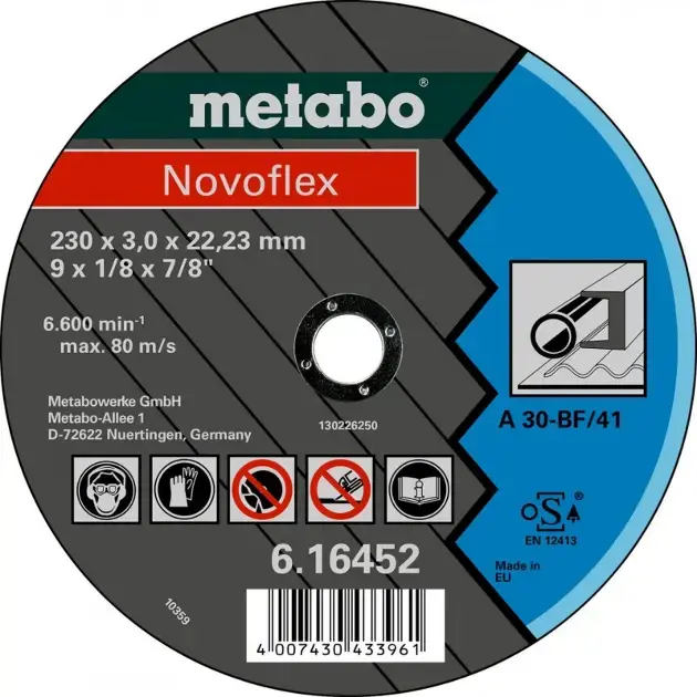 Metabo - Vágótárcsa acélhoz 125x22,23 mm 616444000 Biztonságos fizetés